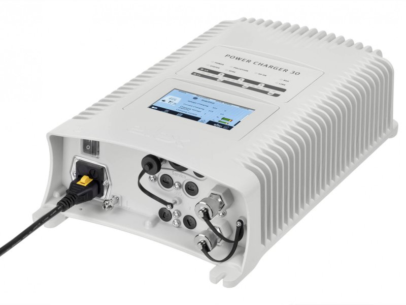 Aufladegenerator Eltex POWERCHARGER mit Display und Entkladeeinheit